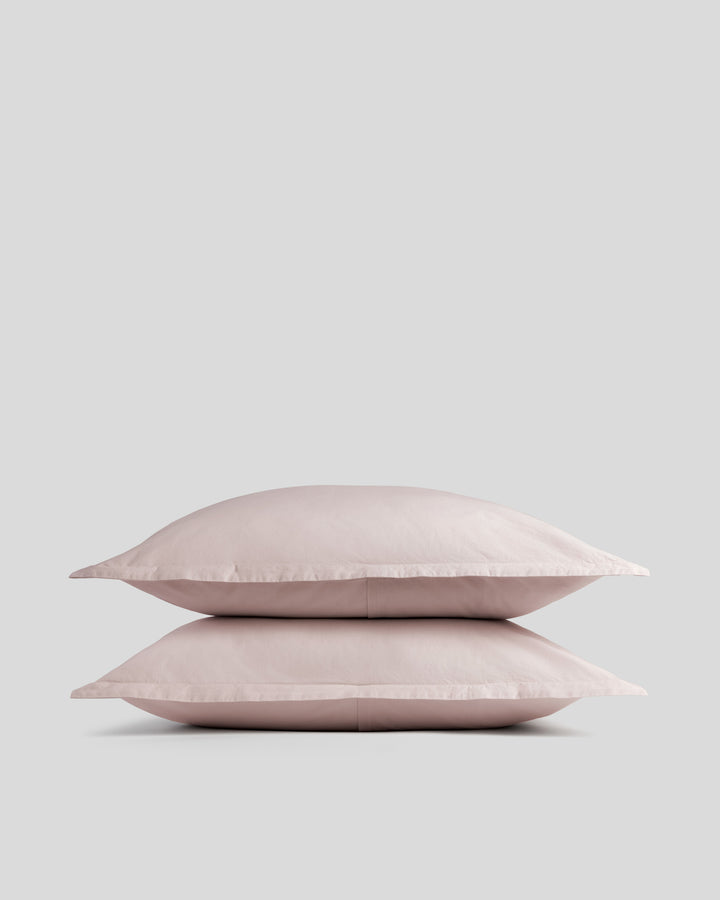 Brushed Cotton Sham Set (Blush)