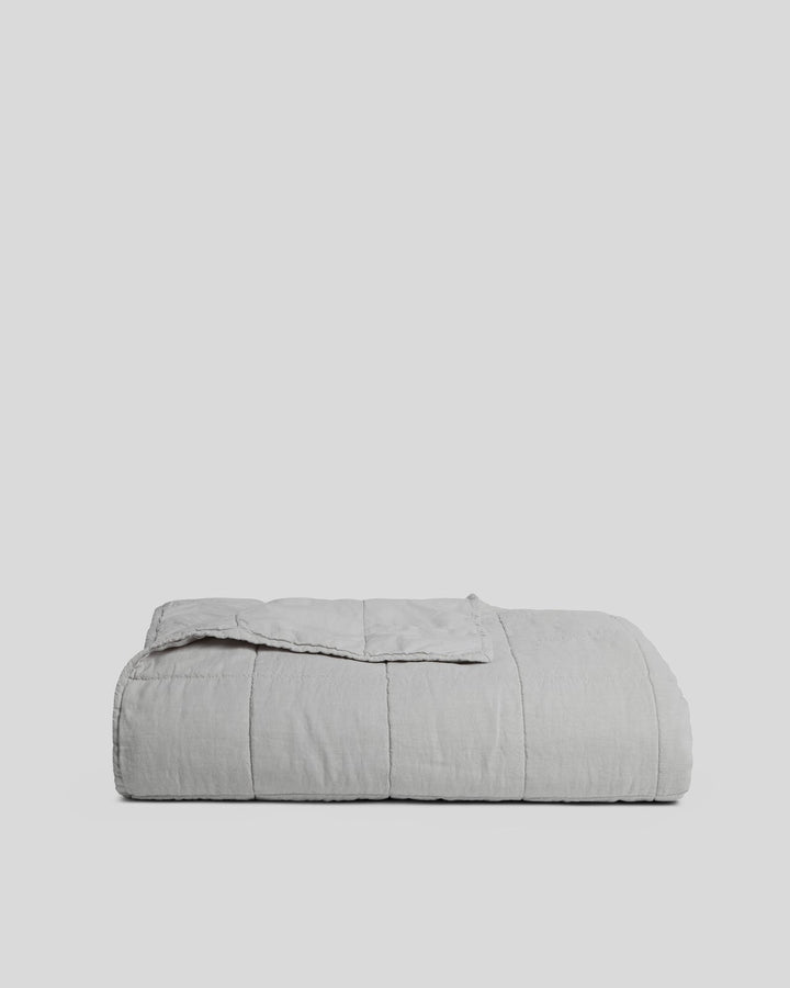 Linen Box Quilt - FINAL SALE (Fog)