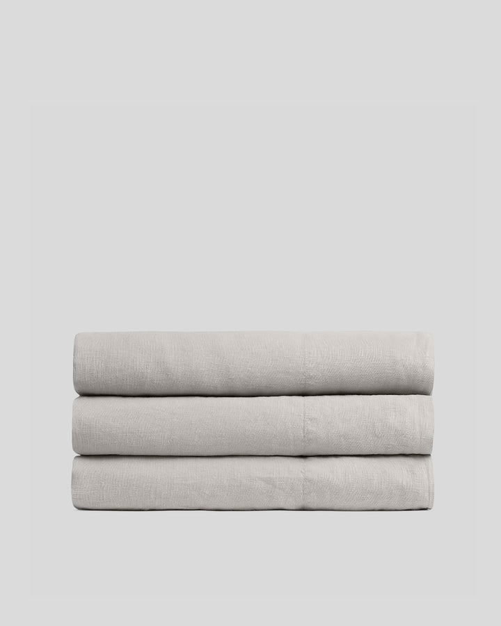 Linen Top Sheet (Dove)