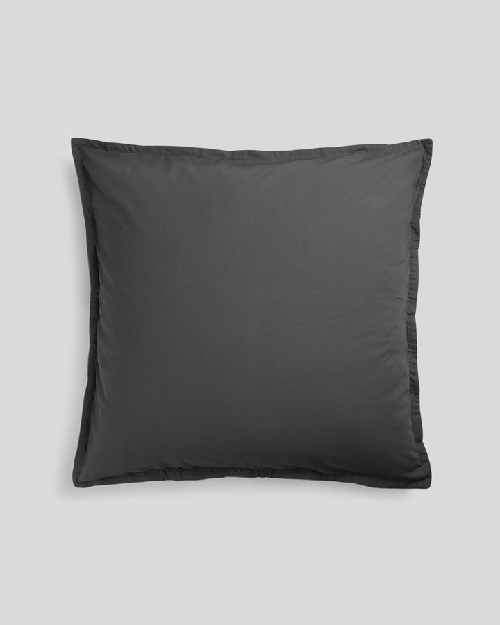 Percale Euro Sham - FINAL SALE (Slate)