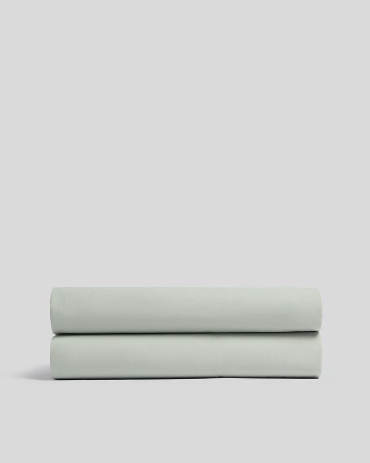 Percale Fitted Sheet - FINAL SALE (Sage)